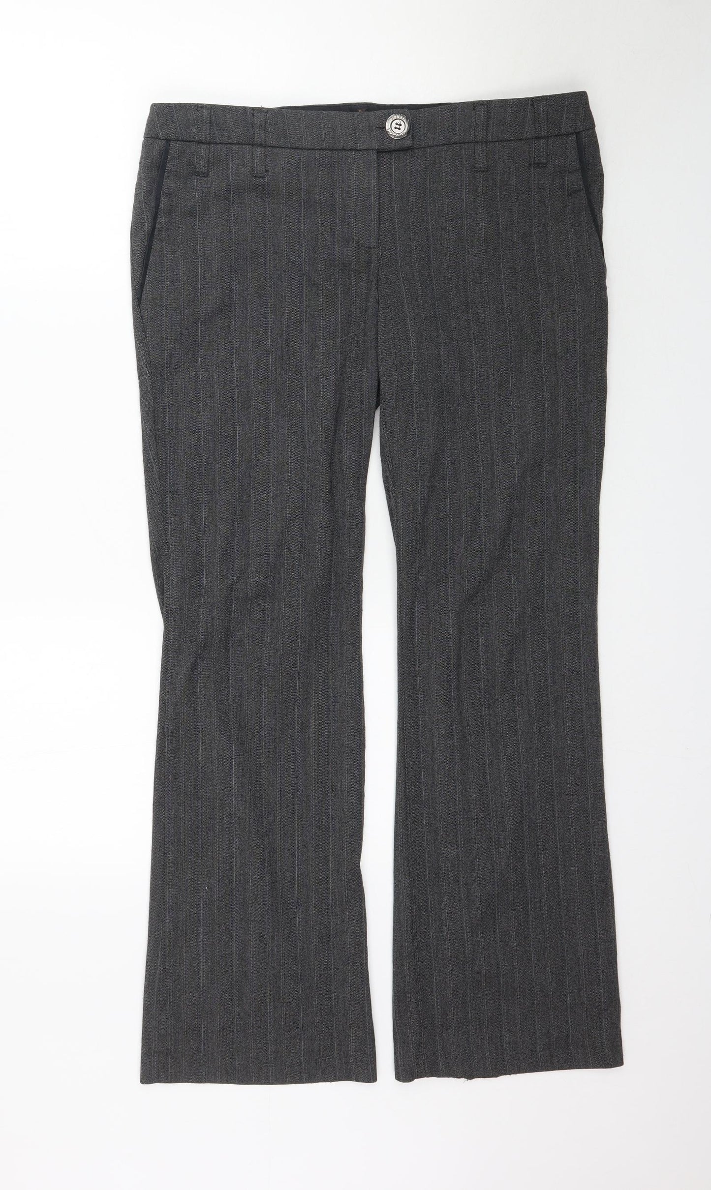 River Island Womens Grey   Trousers  Size 14 L31 in