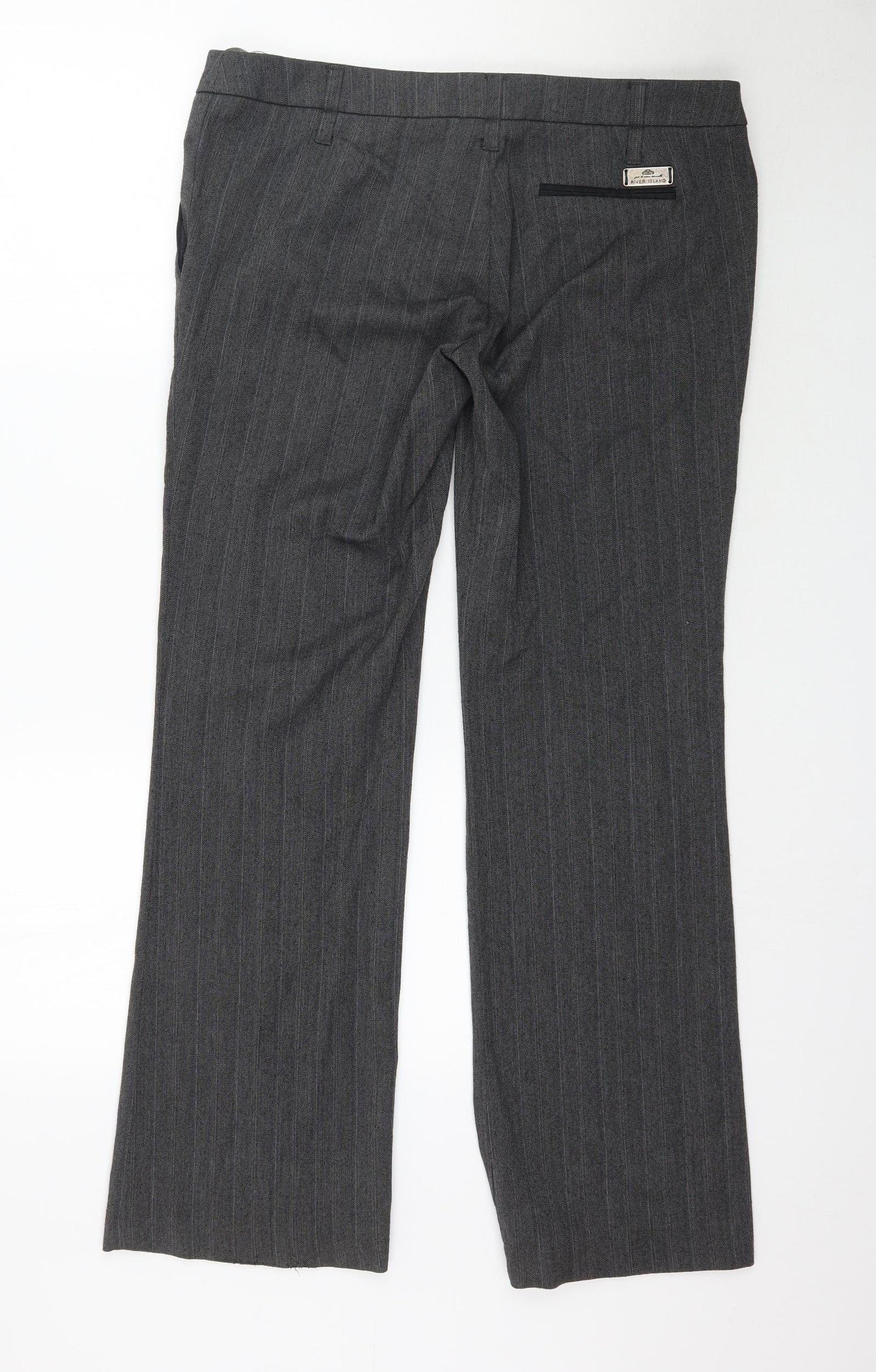 River Island Womens Grey   Trousers  Size 14 L31 in