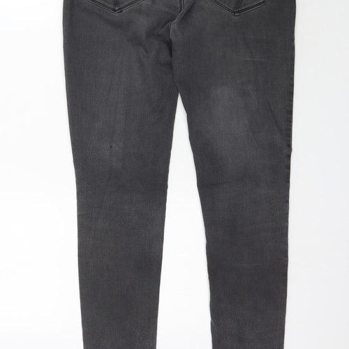 Denim Co. Womens Black  Denim Skinny Jeans Size 10 L31 in