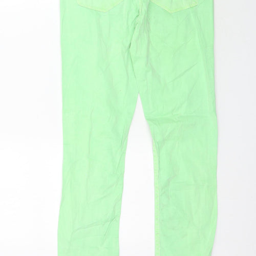 Gina Tricot Womens Green  Denim Skinny Jeans Size 12 L31 in