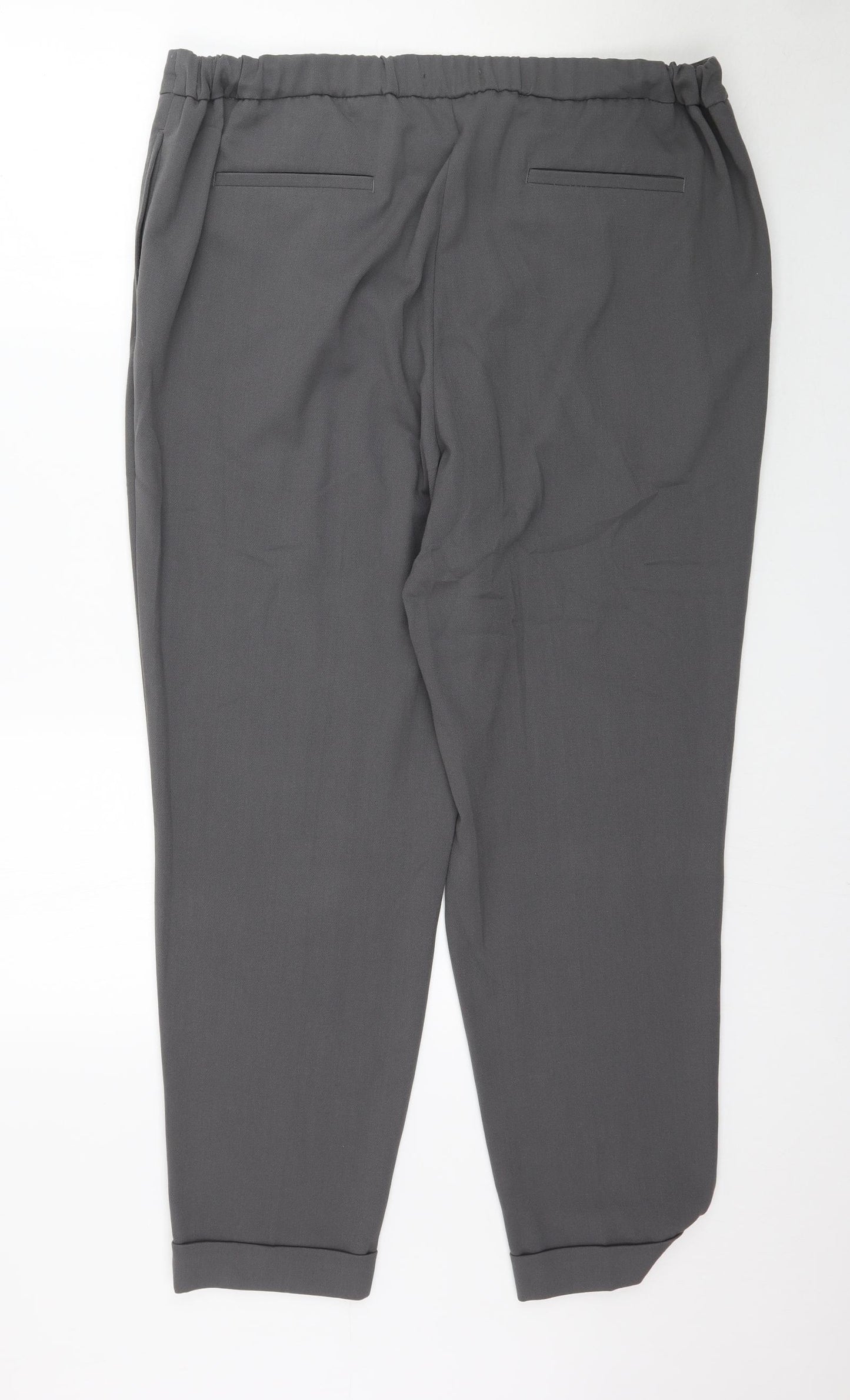 Marks and Spencer Womens Grey   Trousers  Size 18 L29 in