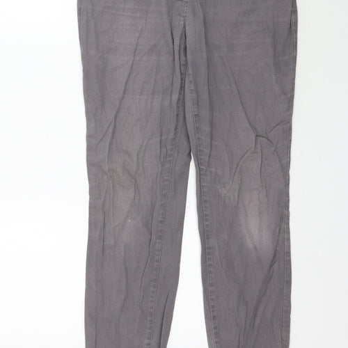 Wallis Womens Grey  Denim Skinny Jeans Size 8 L30 in