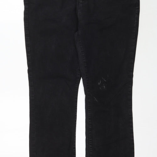 Dorothy Perkins Womens Black  Denim Skinny Jeans Size 16 L30 in
