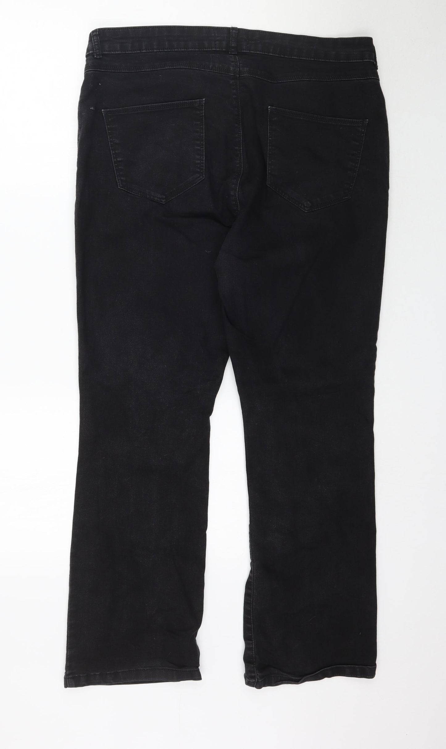 Dorothy Perkins Womens Black  Denim Skinny Jeans Size 16 L30 in