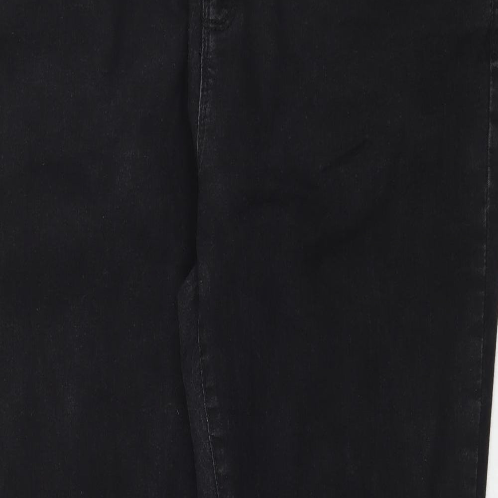 Dorothy Perkins Womens Black  Denim Skinny Jeans Size 16 L30 in