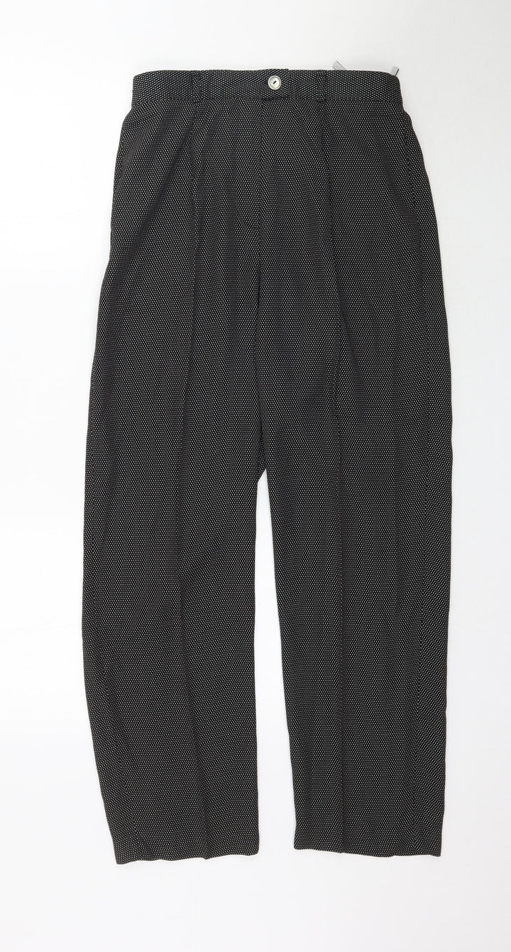 Gerry Weber Womens Black Polka Dot Trousers Size 12 L28 in