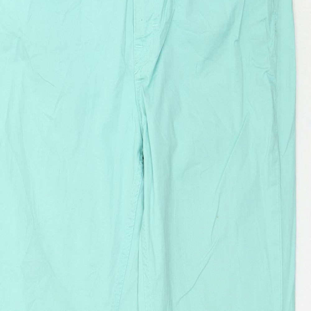 H&M Womens Green   Trousers  Size 8 L27 in
