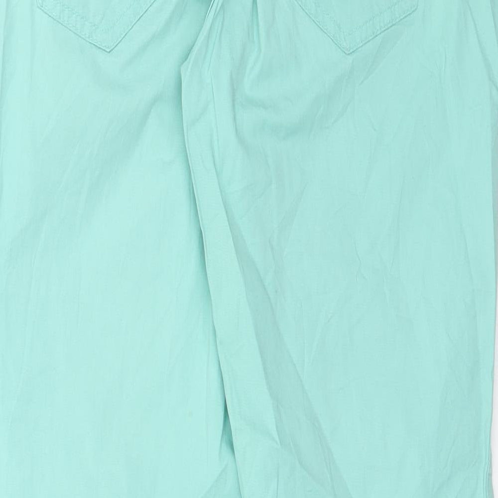 H&M Womens Green   Trousers  Size 8 L27 in