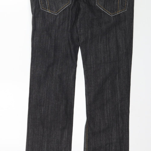 House Jeans Womens Black  Denim Straight Jeans Size 27 in L33 in