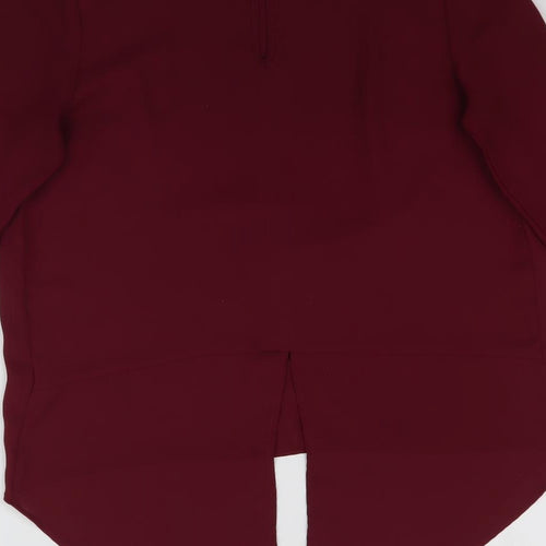 Matalan Womens Red   Basic Blouse Size 10  - Maroon
