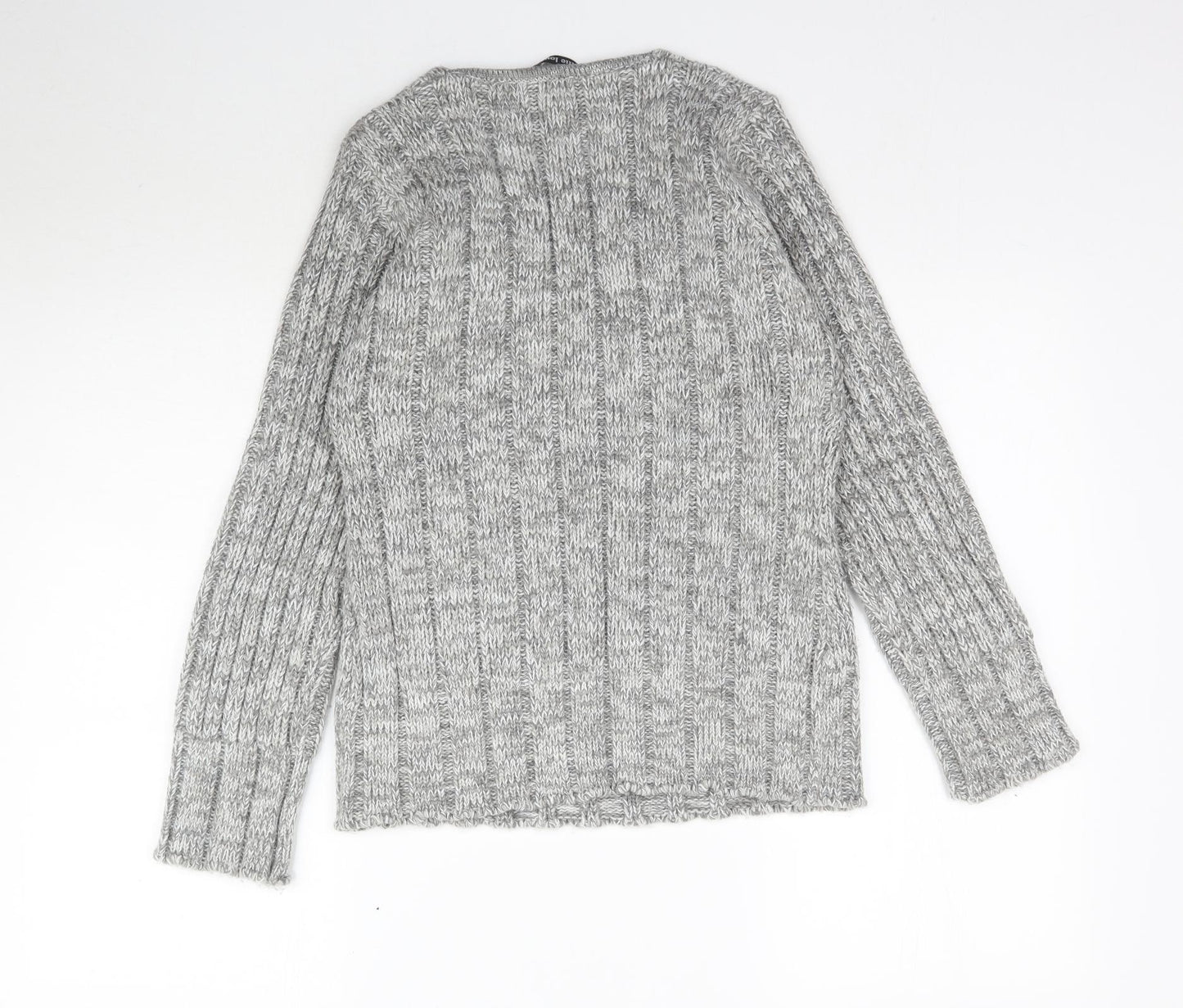 Ellie Louise Womens Grey  Knit Pullover Jumper Size M