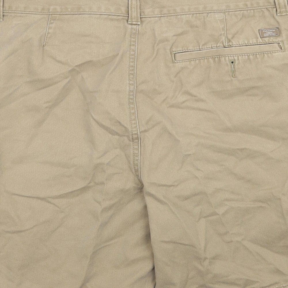 Marks and Spencer Mens Beige   Bermuda Shorts Size 34 in