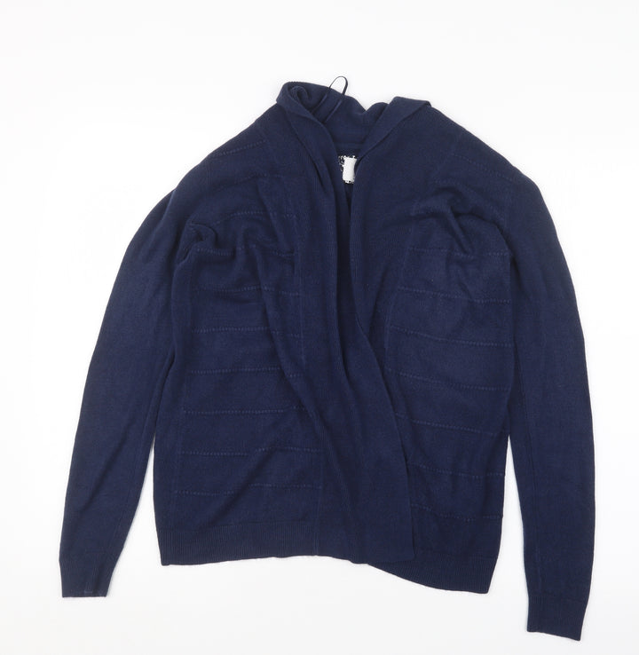 Maine Womens Blue Knit Cardigan Jumper Size 14