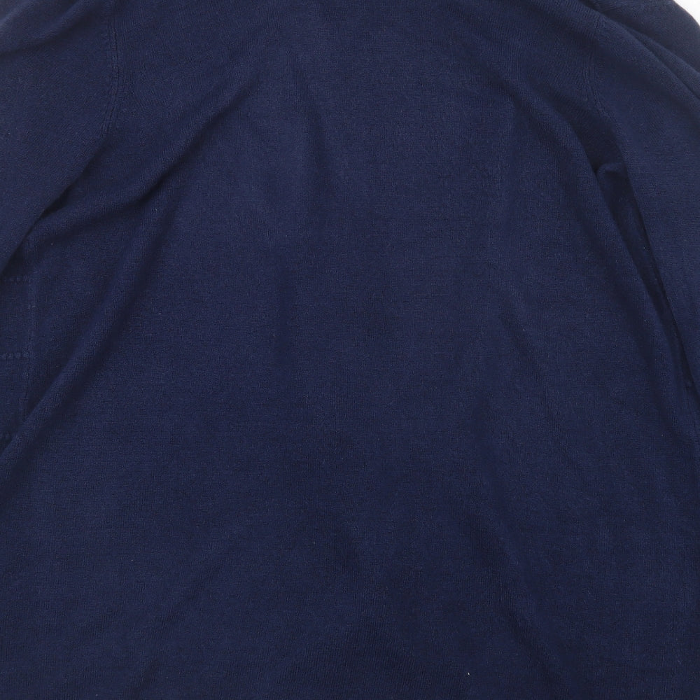 Maine Womens Blue  Knit Cardigan Jumper Size 14
