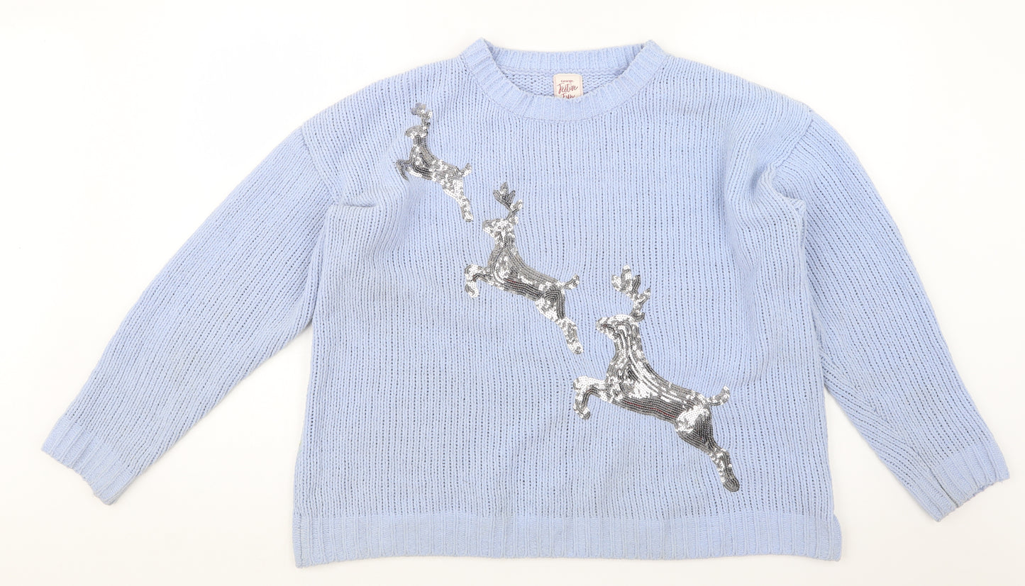 George Womens Blue   Pullover Jumper Size 16  - Christmas