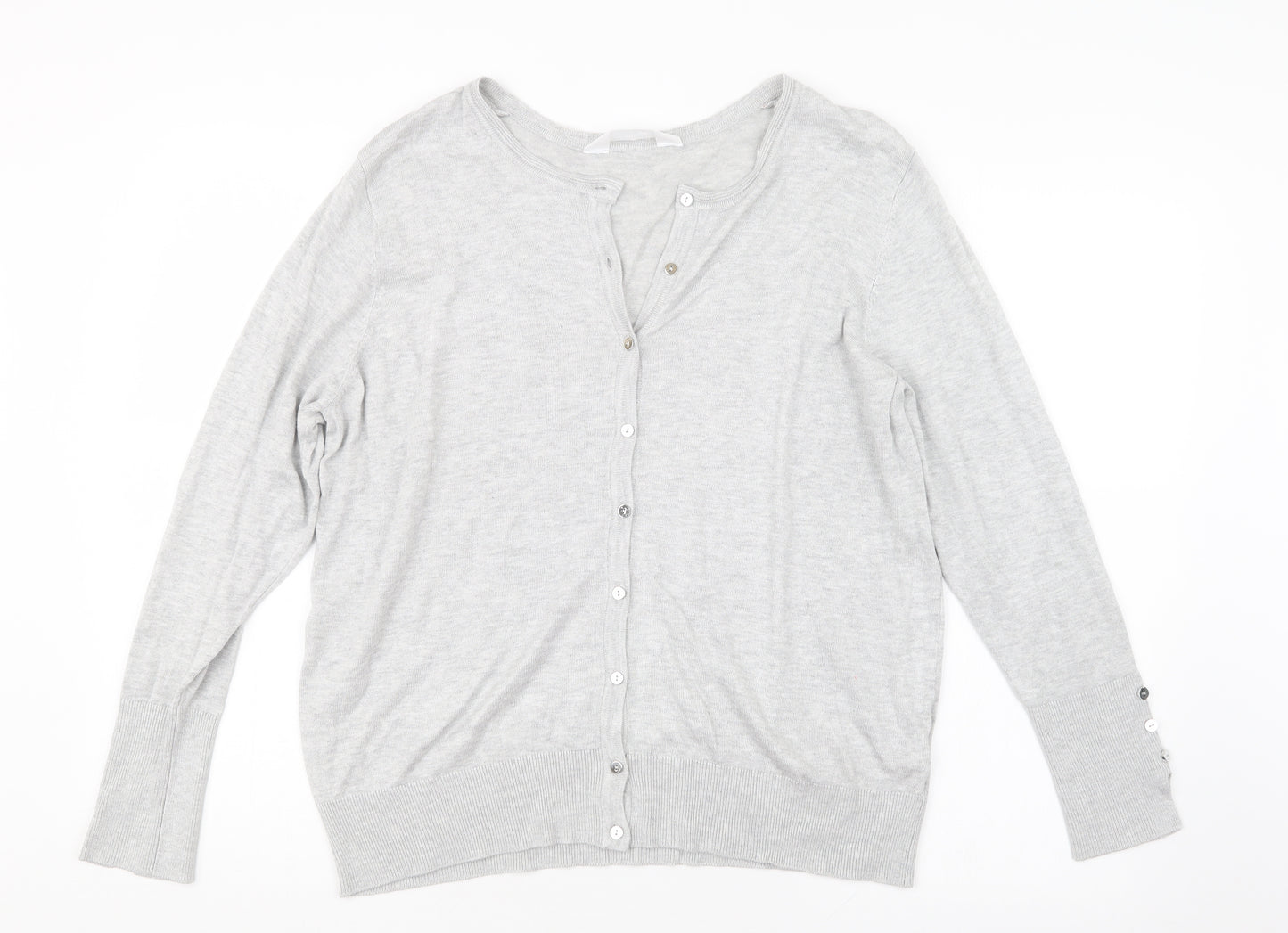 Primark Womens Grey   Cardigan Jumper Size 22
