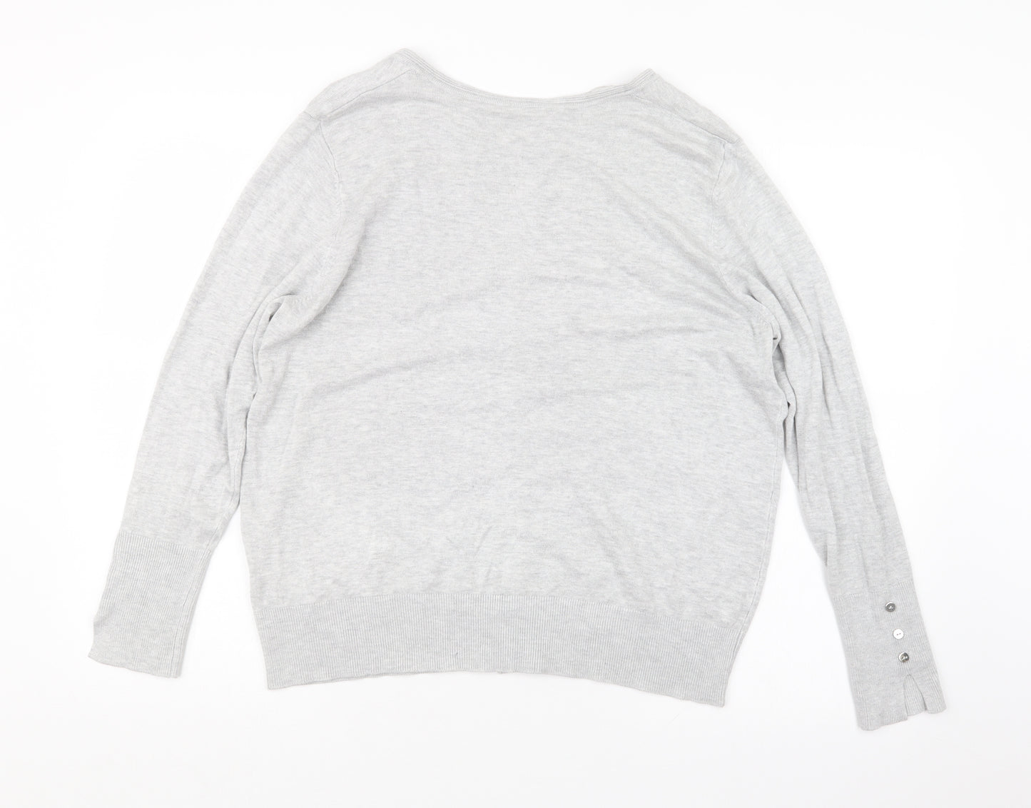 Primark Womens Grey   Cardigan Jumper Size 22