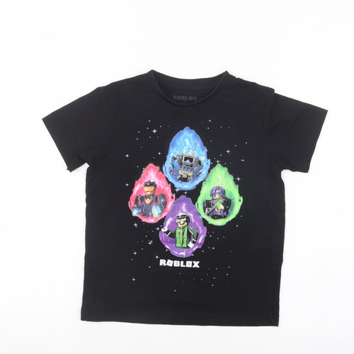 ROBLOX Boys Black   Basic T-Shirt Size 5-6 Years  - ROBLOX