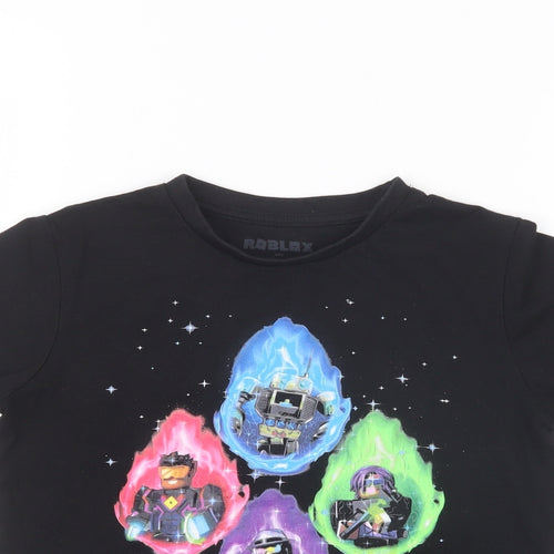 ROBLOX Boys Black   Basic T-Shirt Size 5-6 Years  - ROBLOX