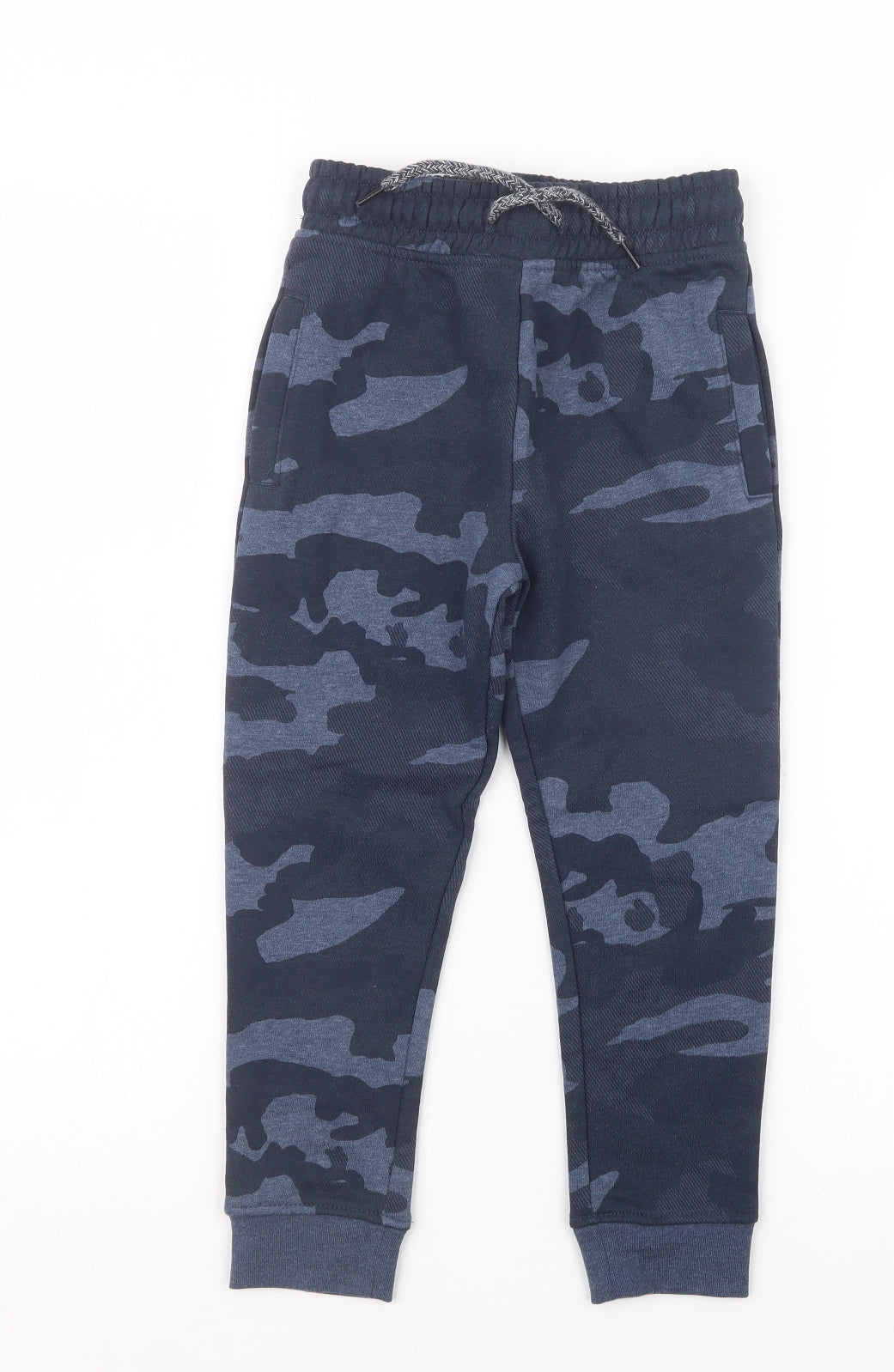 NEXT Boys Blue Camouflage  Jogger Trousers Size 5 Years