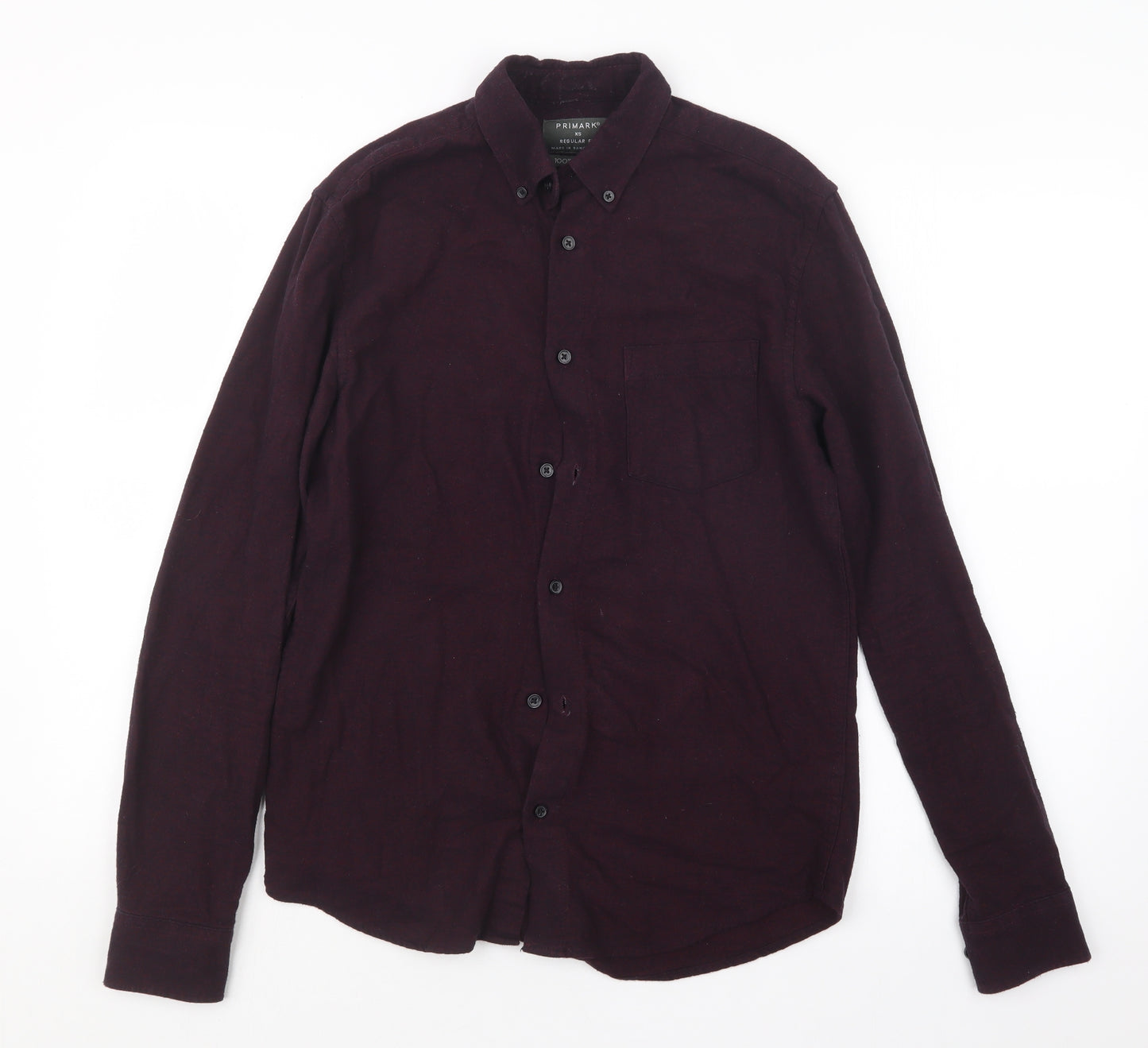 Primark Mens Purple    Button-Up Size XS