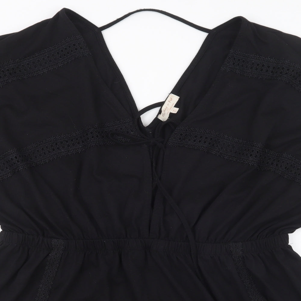 F&F Womens Black   Mini  Size L  - Beach Cover Up