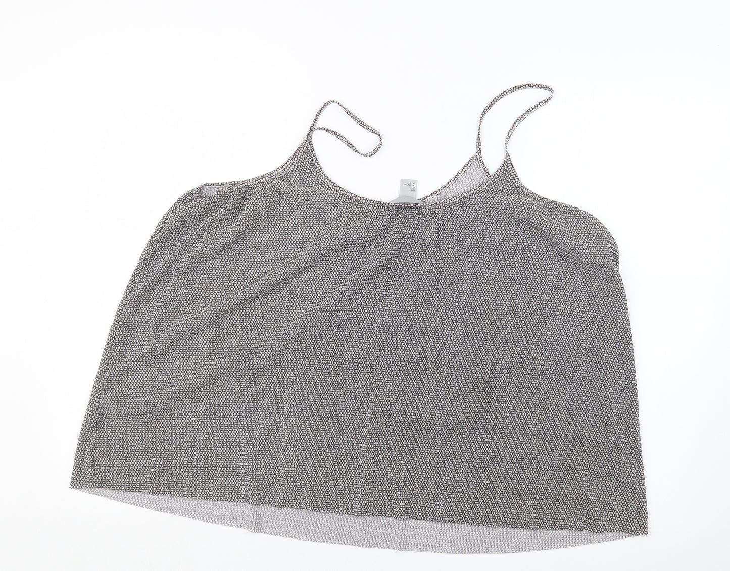 H&M Womens Black Geometric  Basic Tank Size L