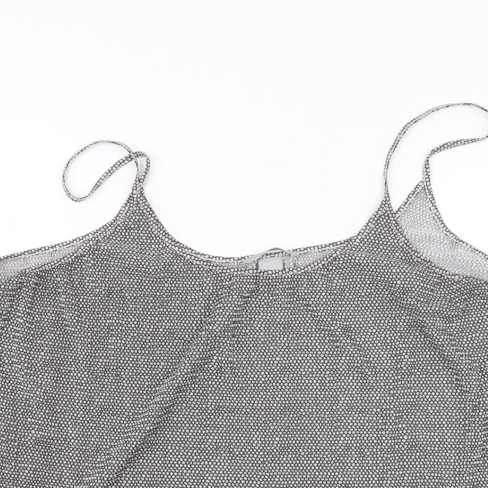 H&M Womens Black Geometric  Basic Tank Size L