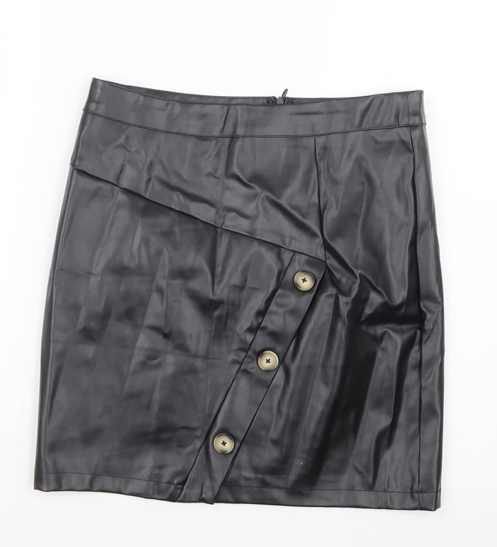 Preworn Womens Black   Straight & Pencil Skirt Size M