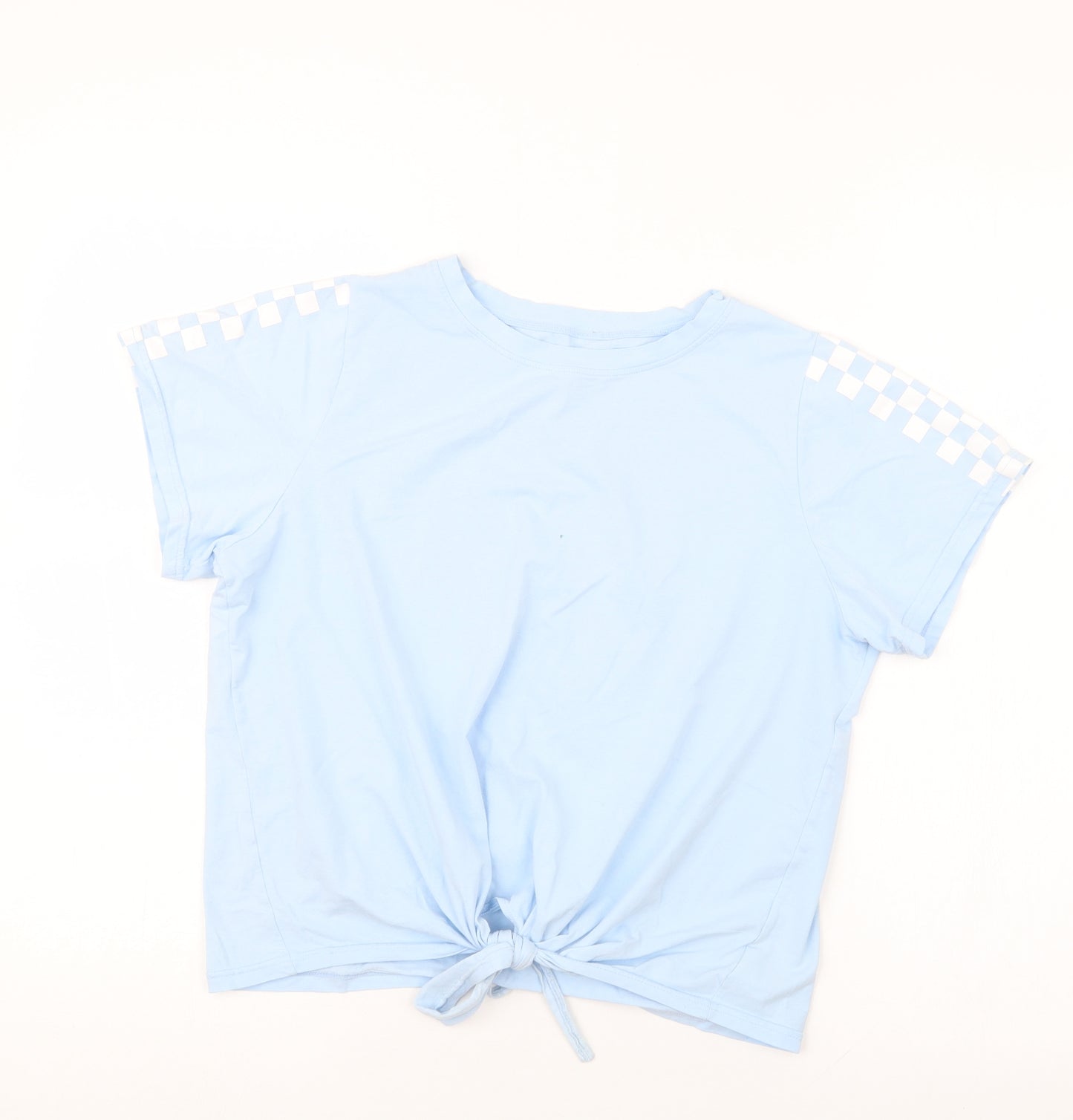 Preworn Girls Blue   Basic T-Shirt Size 13-14 Years