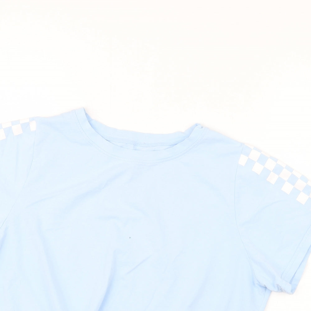 Preworn Girls Blue   Basic T-Shirt Size 13-14 Years