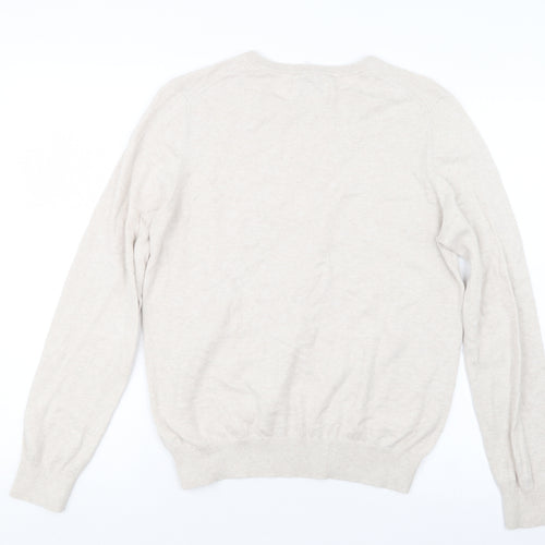 Meraki Womens Beige  Knit Pullover Jumper Size M