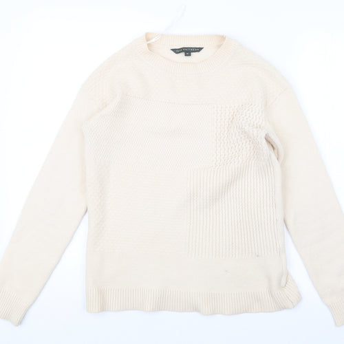 Bonmarché Womens Beige  Knit Pullover Jumper Size 10