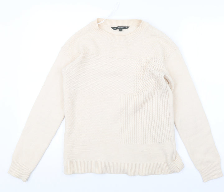 Bonmarché Womens Beige Knit Pullover Jumper Size 10
