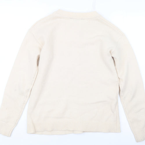 Bonmarché Womens Beige  Knit Pullover Jumper Size 10