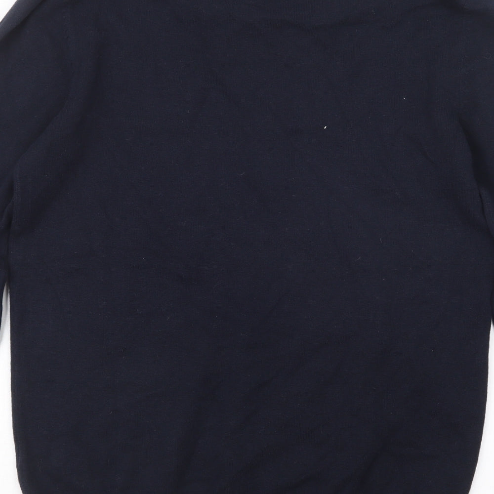 F&F Mens Blue  Knit Pullover Jumper Size S