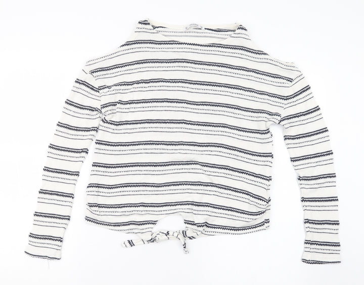 Pull&Bear Womens White   Pullover Jumper Size M