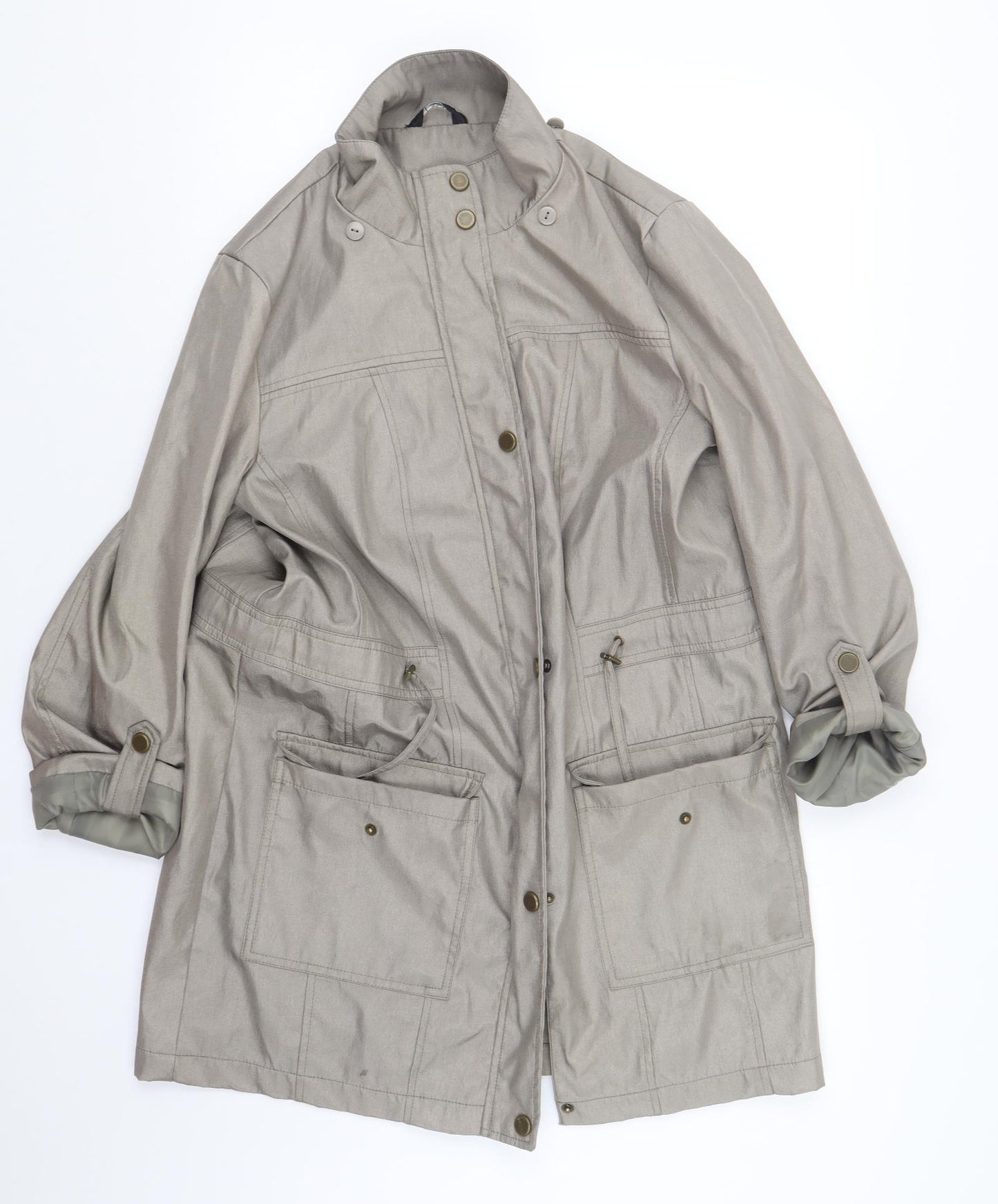 Classic Womens Beige   Jacket Coat Size 12