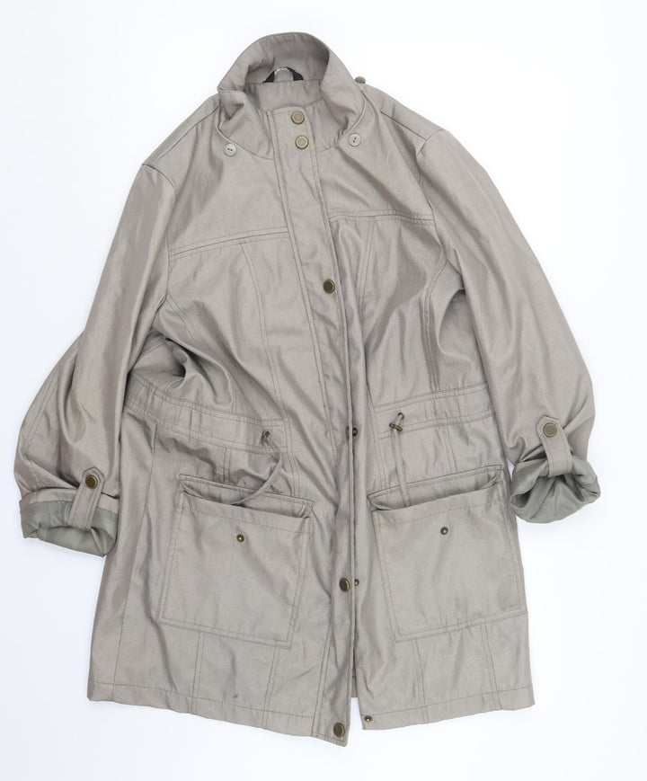 Classic Womens Beige   Jacket Coat Size 12