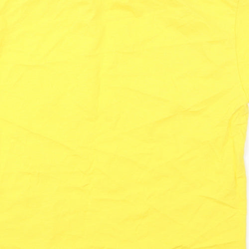 Fruit of the Loom Girls Yellow   Basic T-Shirt Size 7-8 Years