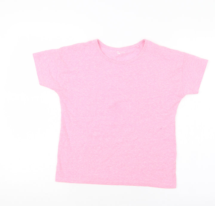 TU Girls Pink   Basic T-Shirt Size 12 Years