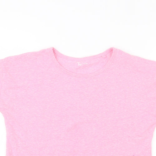 TU Girls Pink   Basic T-Shirt Size 12 Years