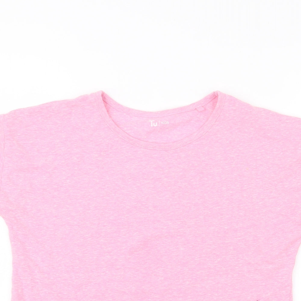 TU Girls Pink   Basic T-Shirt Size 12 Years