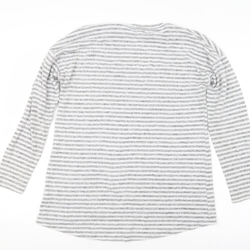 Peacocks Womens Grey Striped  Pullover Jumper Size 12