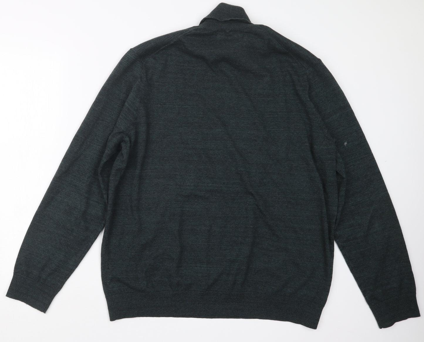 Marks and Spencer Mens Green  Knit Pullover Jumper Size XL