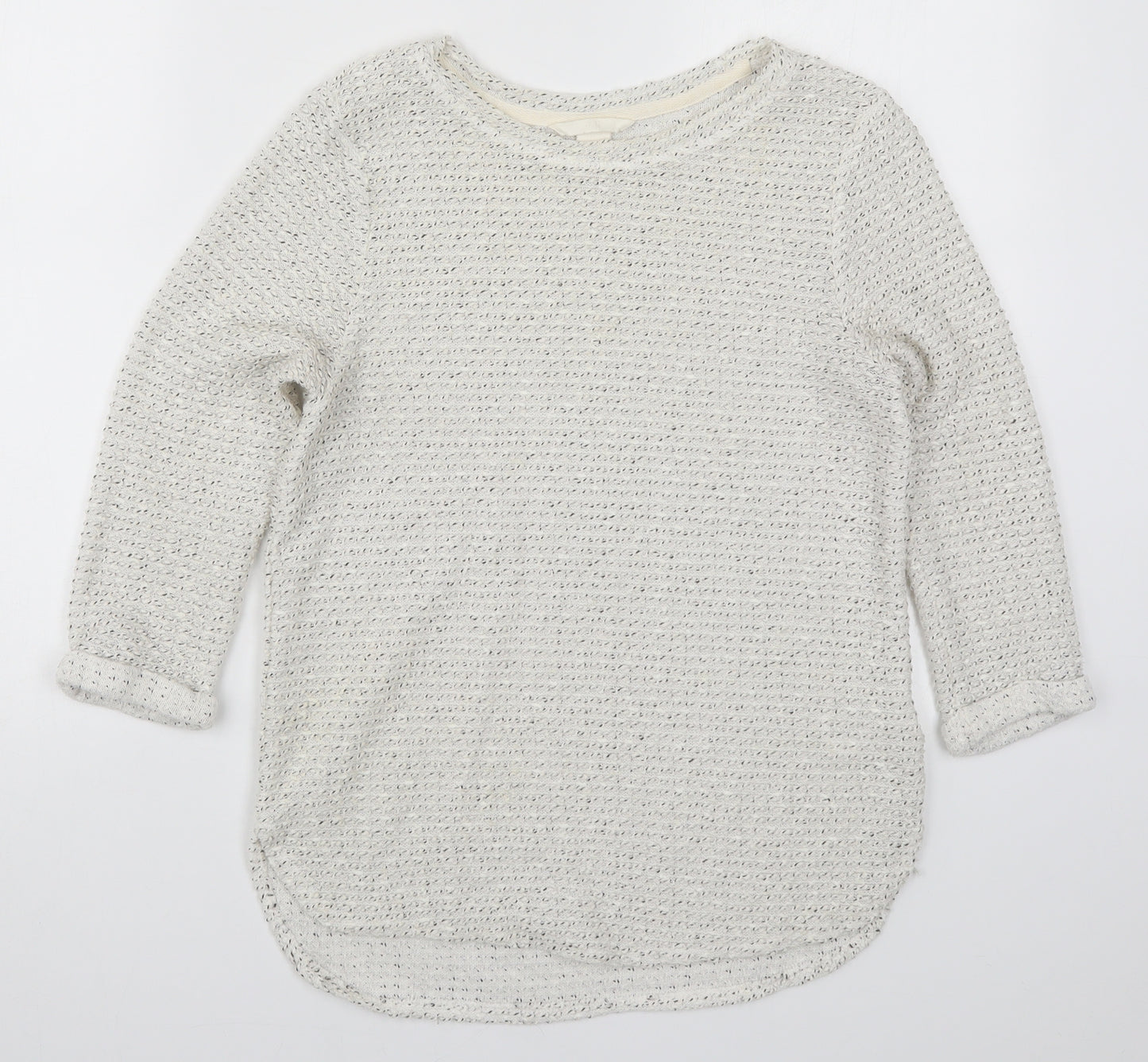 H&M Womens White  Knit Pullover Jumper Size XS