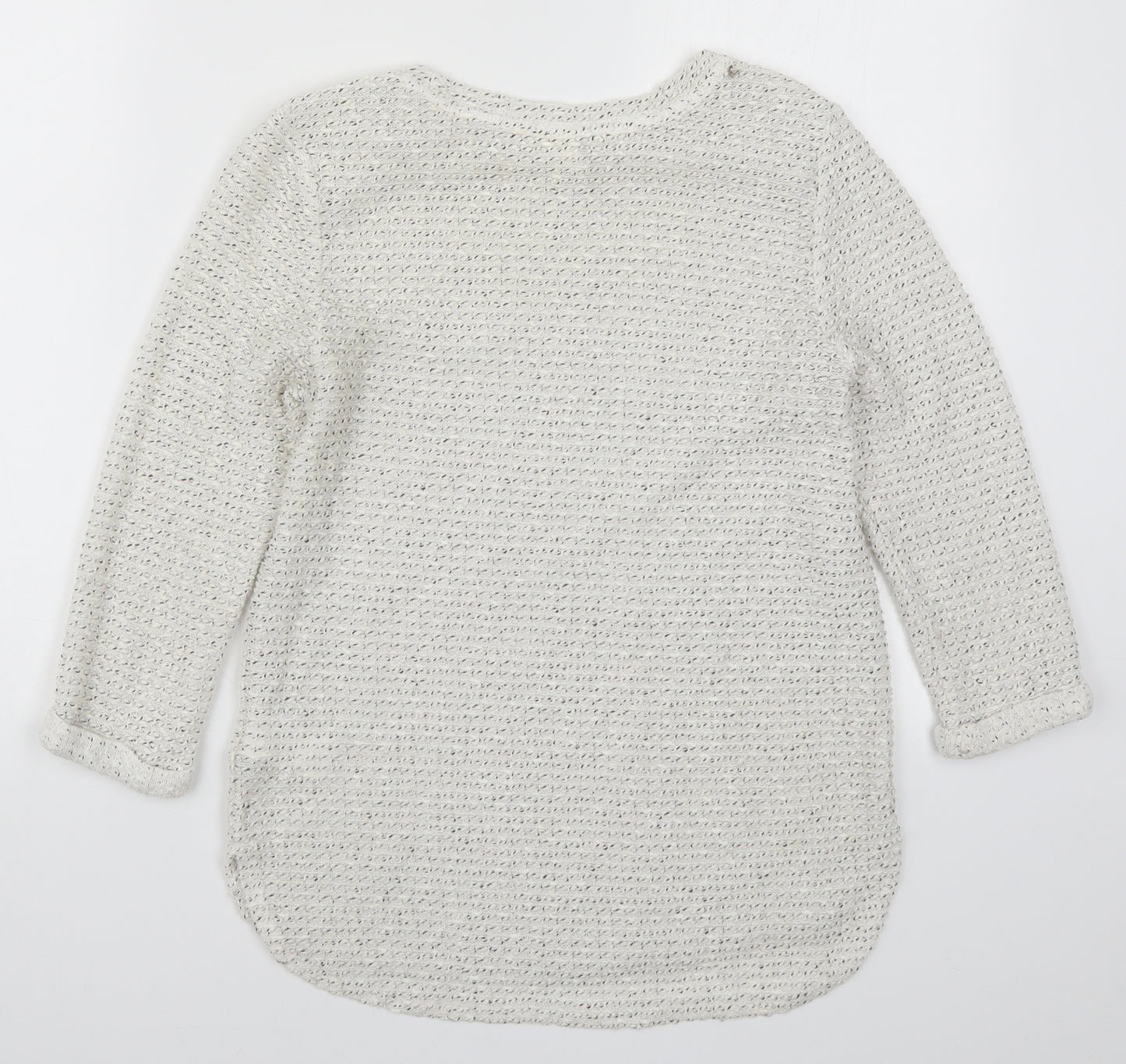 H&M Womens White  Knit Pullover Jumper Size XS