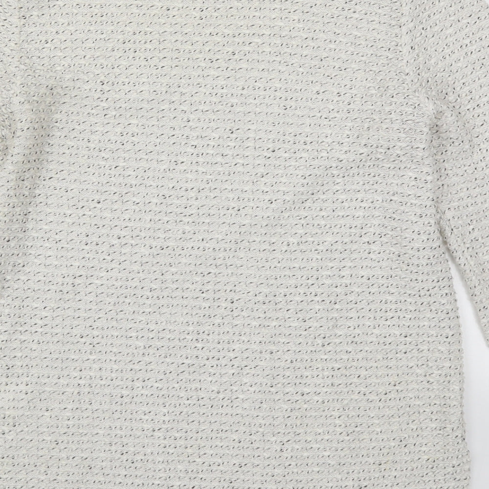 H&M Womens White  Knit Pullover Jumper Size XS