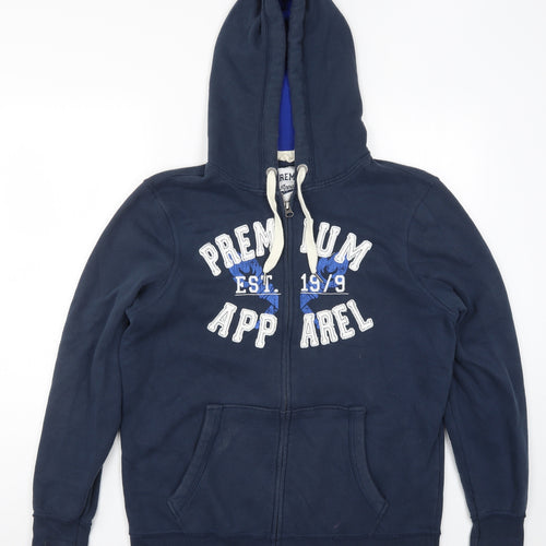 Livergy Mens Blue   Full Zip Hoodie Size L  - Premium Apparel