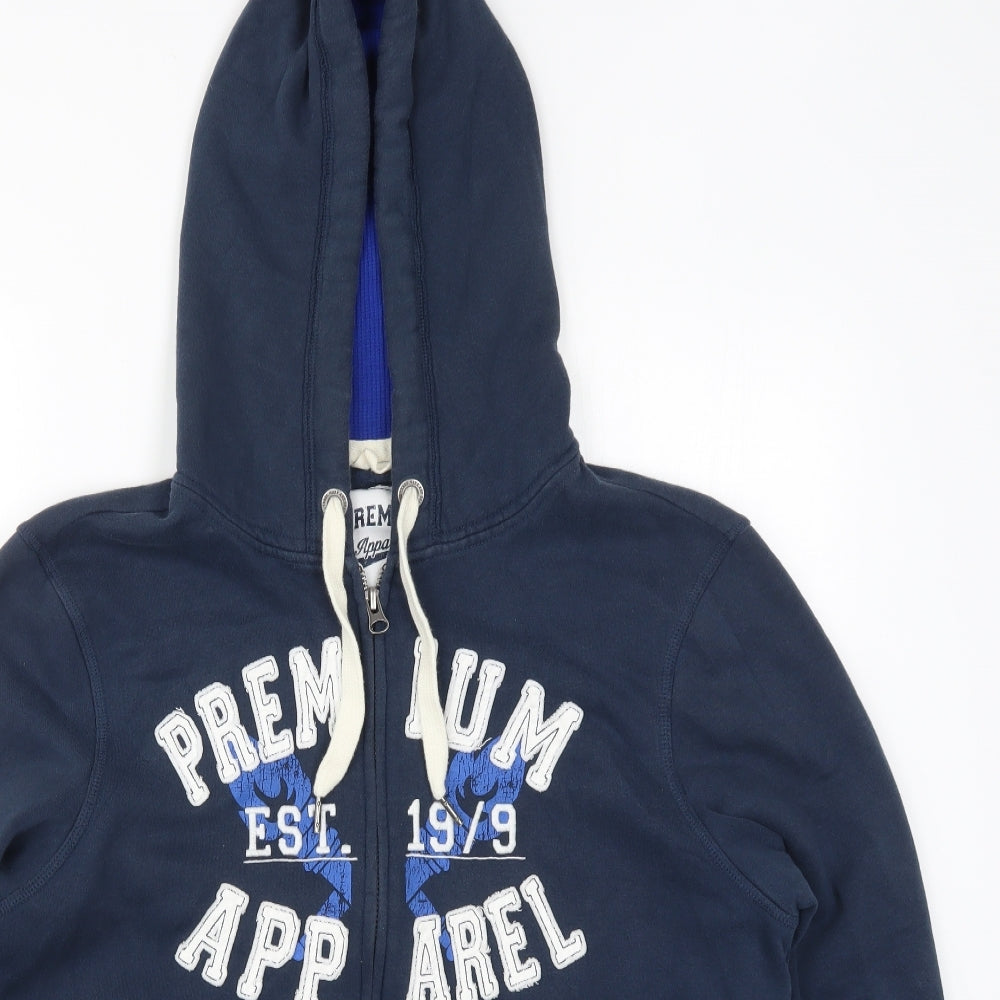 Livergy Mens Blue   Full Zip Hoodie Size L  - Premium Apparel